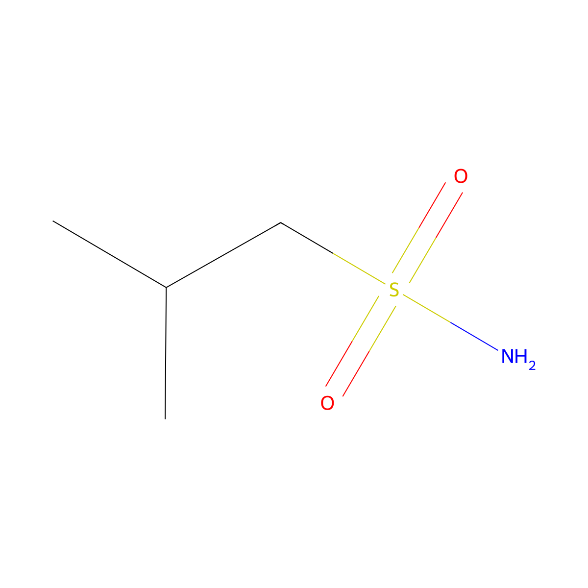 2-Methylpropane-1-sulfonamide molecular structure, CAS 60199-80-6