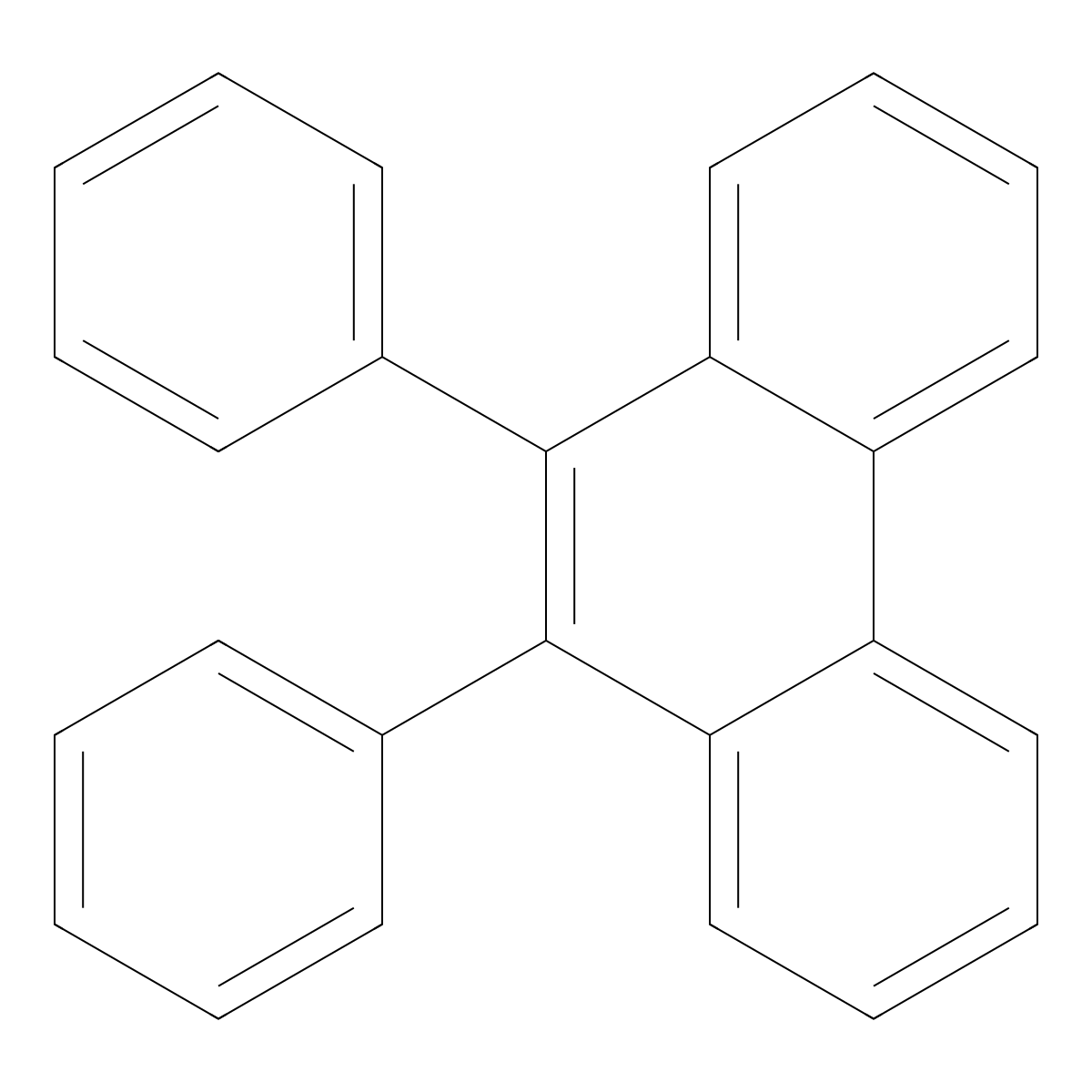 9,10-Diphenylphenanthrene molecular structure, CAS 602-15-3
