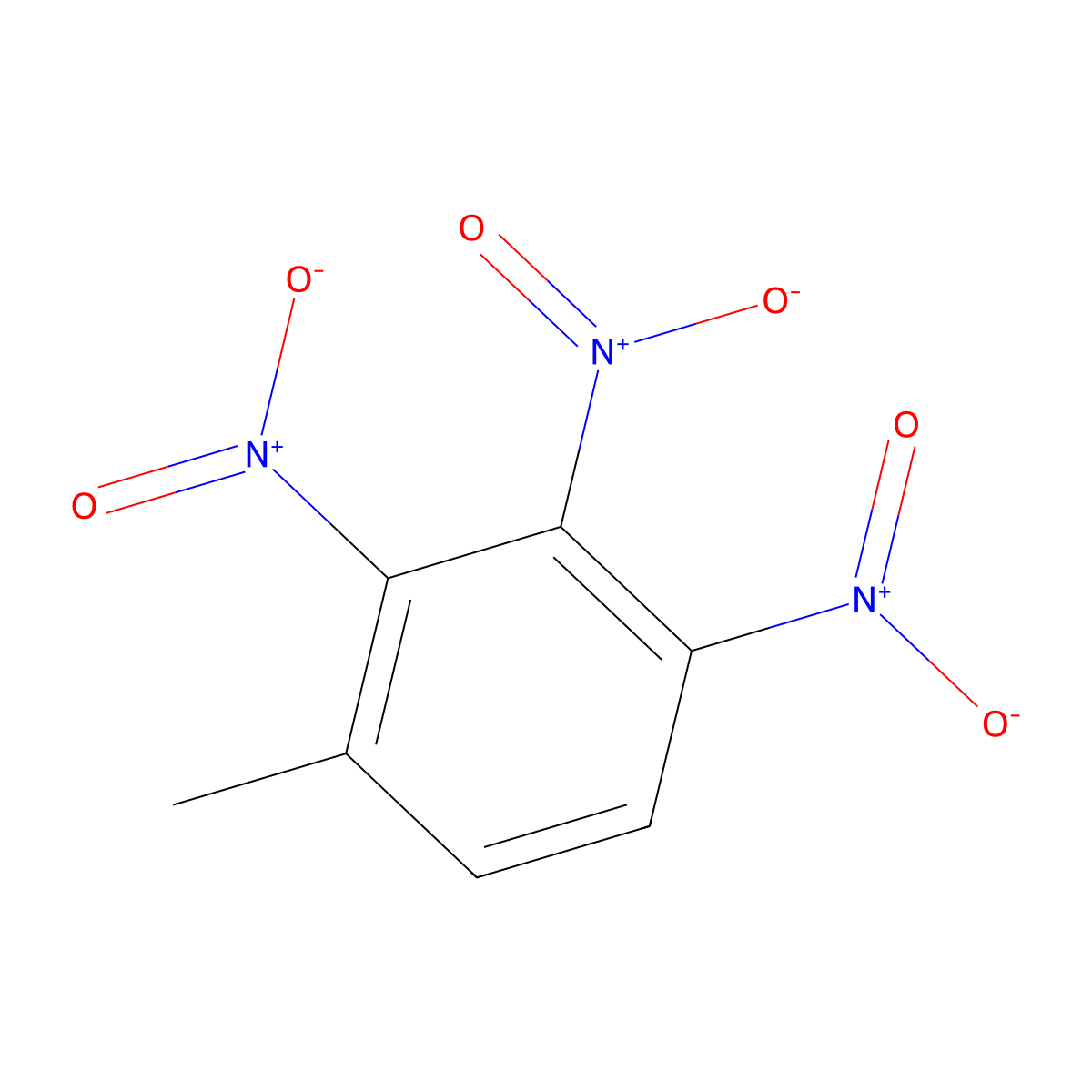 2,3,4-Trinitrotoluene molecular structure, CAS 602-29-9