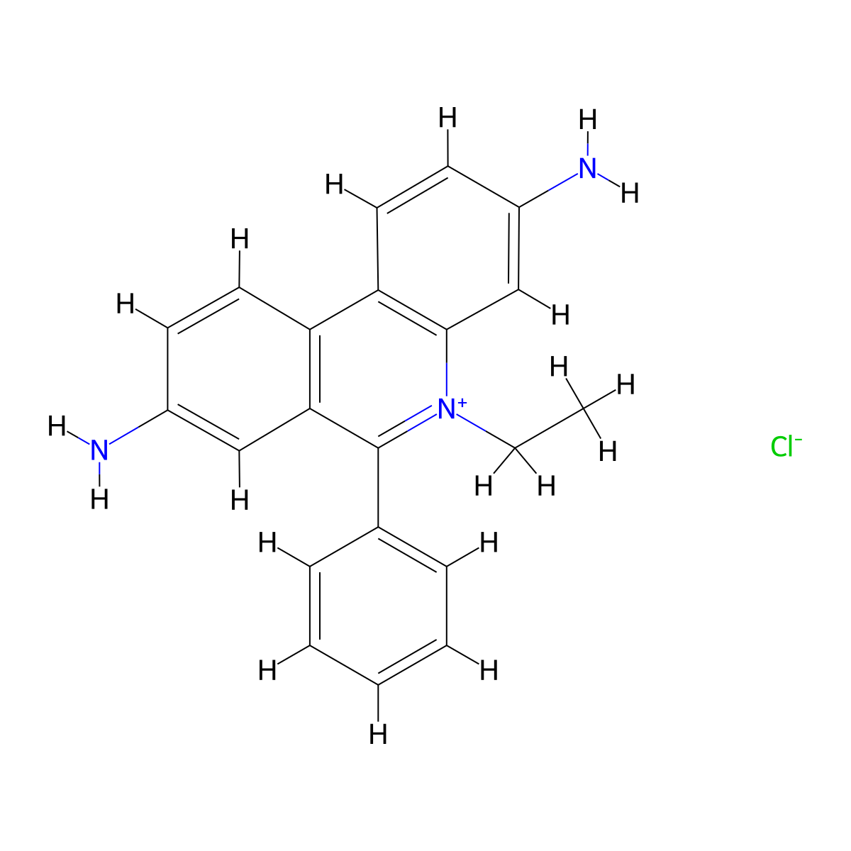 Homidium Chloride molecular structure, CAS 602-52-8