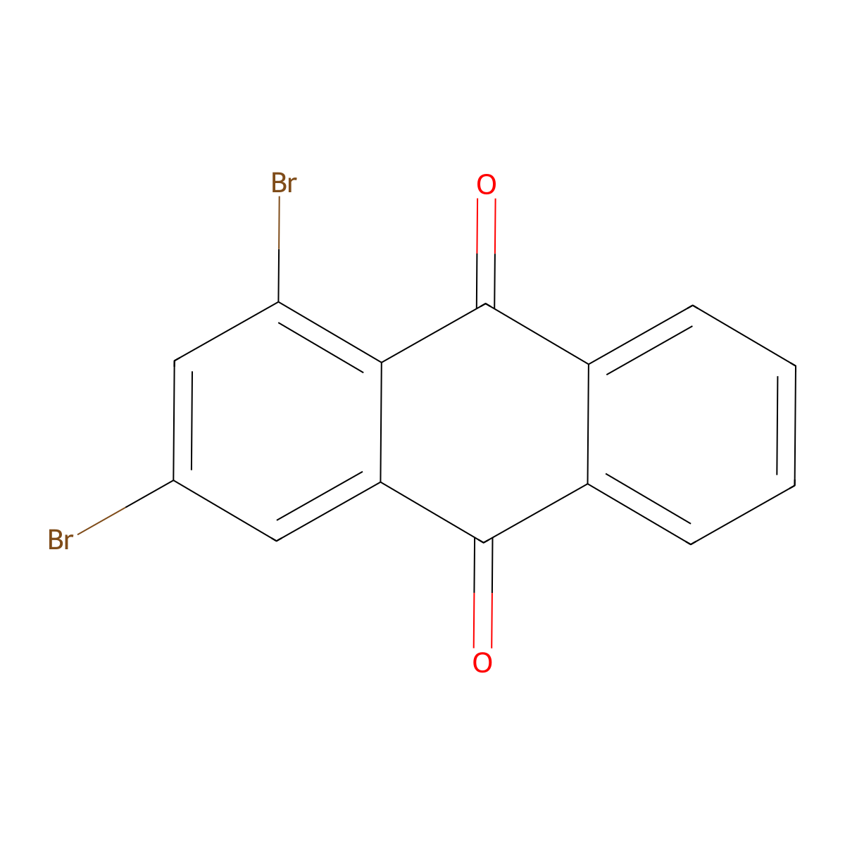 1,3-Dibromoanthraquinone molecular structure, CAS 602-72-2