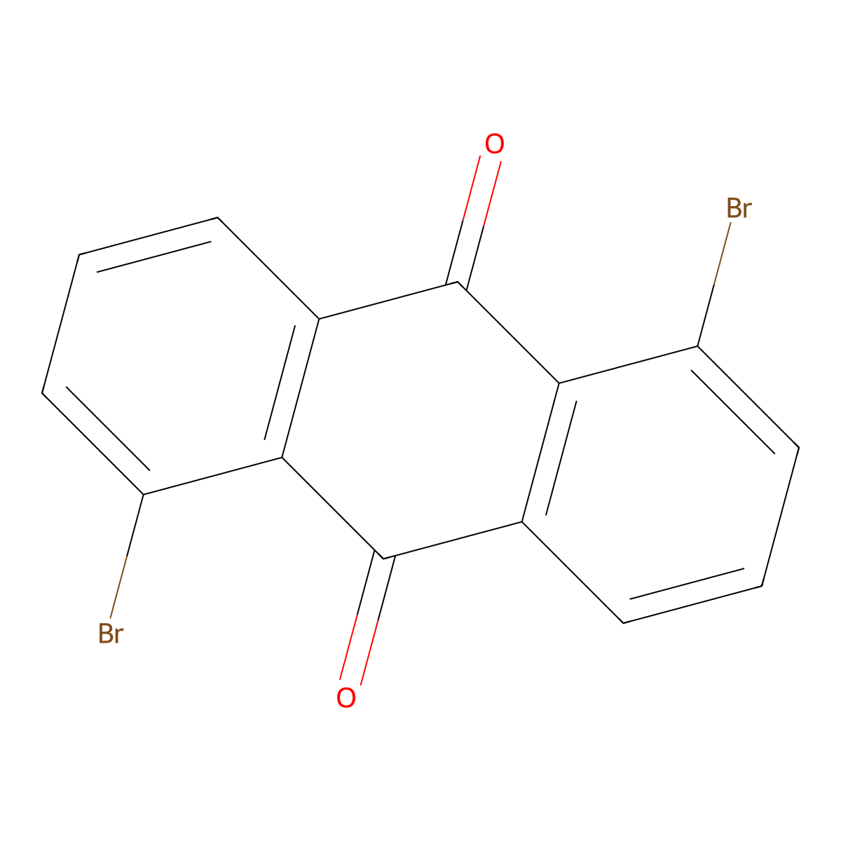 1,5-Dibromoanthraquinone molecular structure, CAS 602-77-7