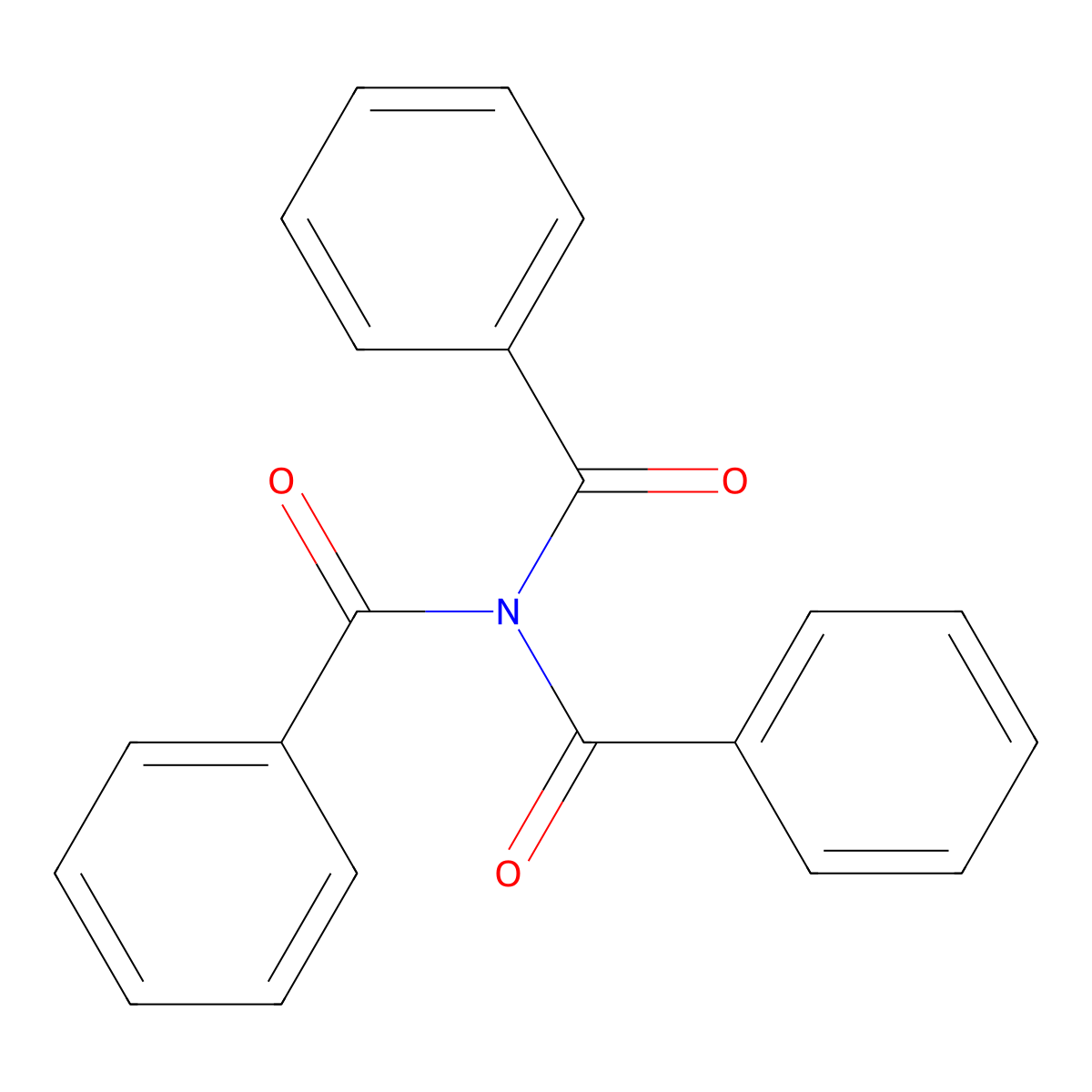 Benzamide, N,N-dibenzoyl- molecular structure, CAS 602-88-0