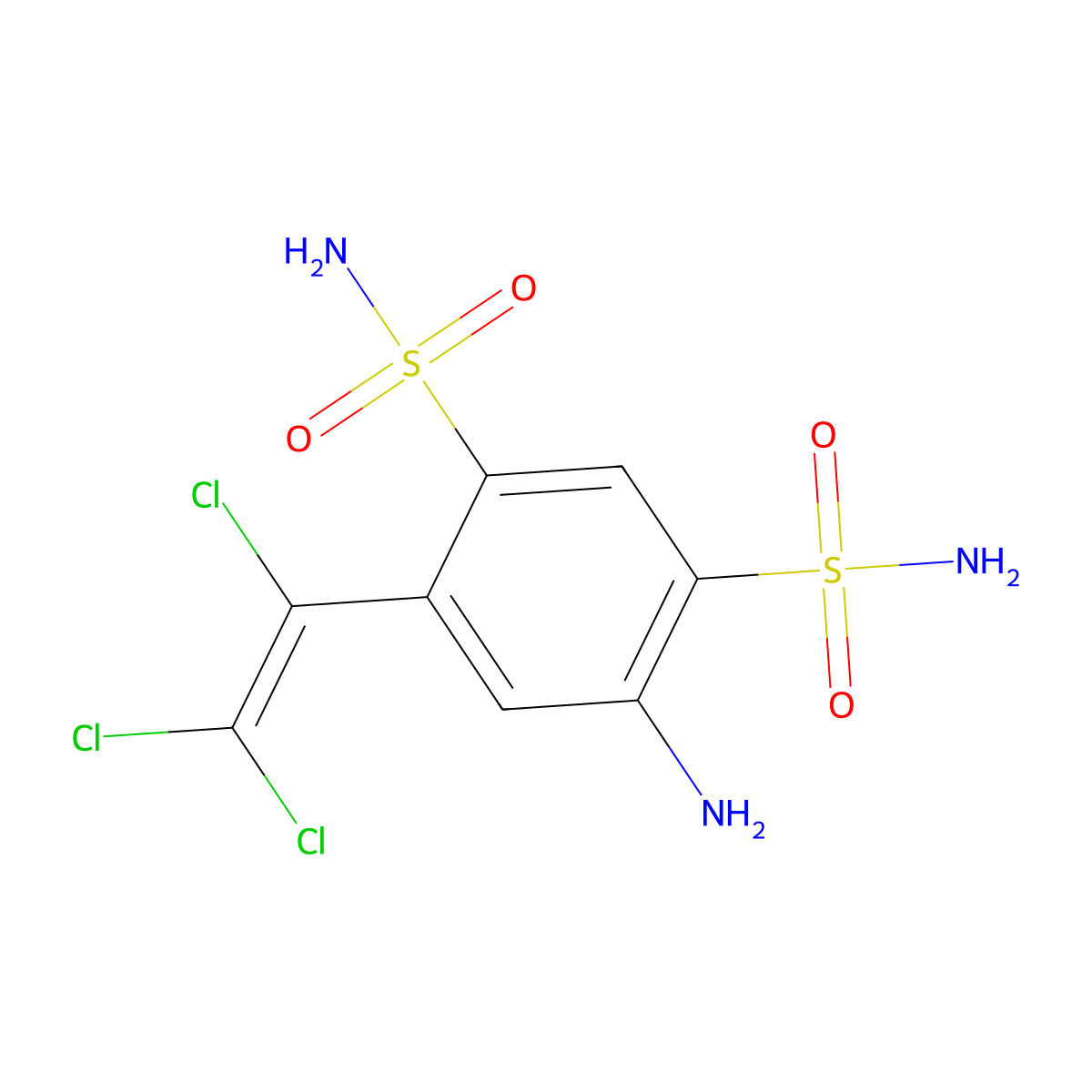 Clorsulon molecular structure, CAS 60200-06-8