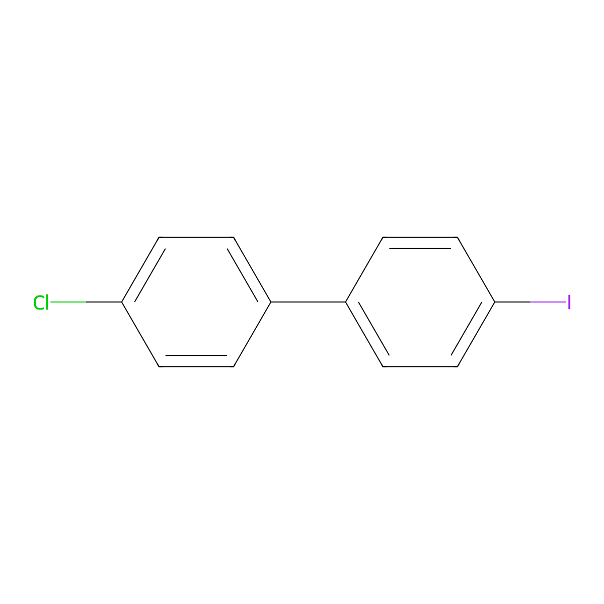 4-Chloro-4'-iodobiphenyl molecular structure, CAS 60200-91-1