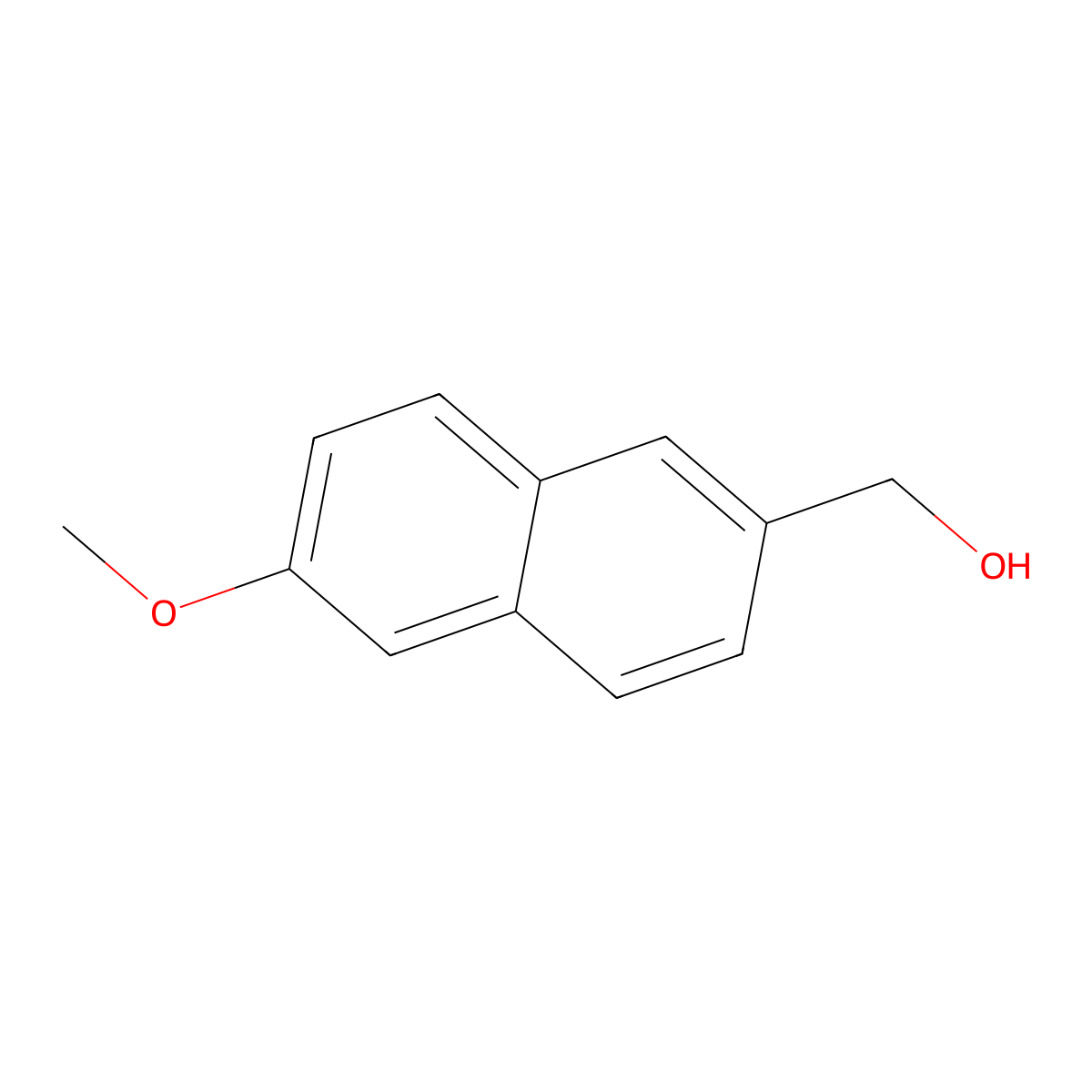 (6-Methoxynaphthalen-2-yl)methanol molecular structure, CAS 60201-22-1