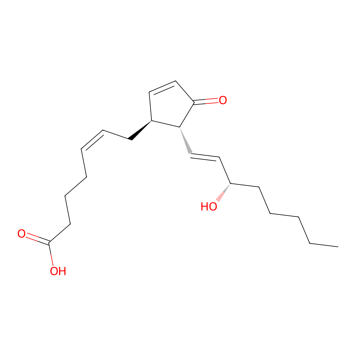 Pgj2 molecular structure, CAS 60203-57-8