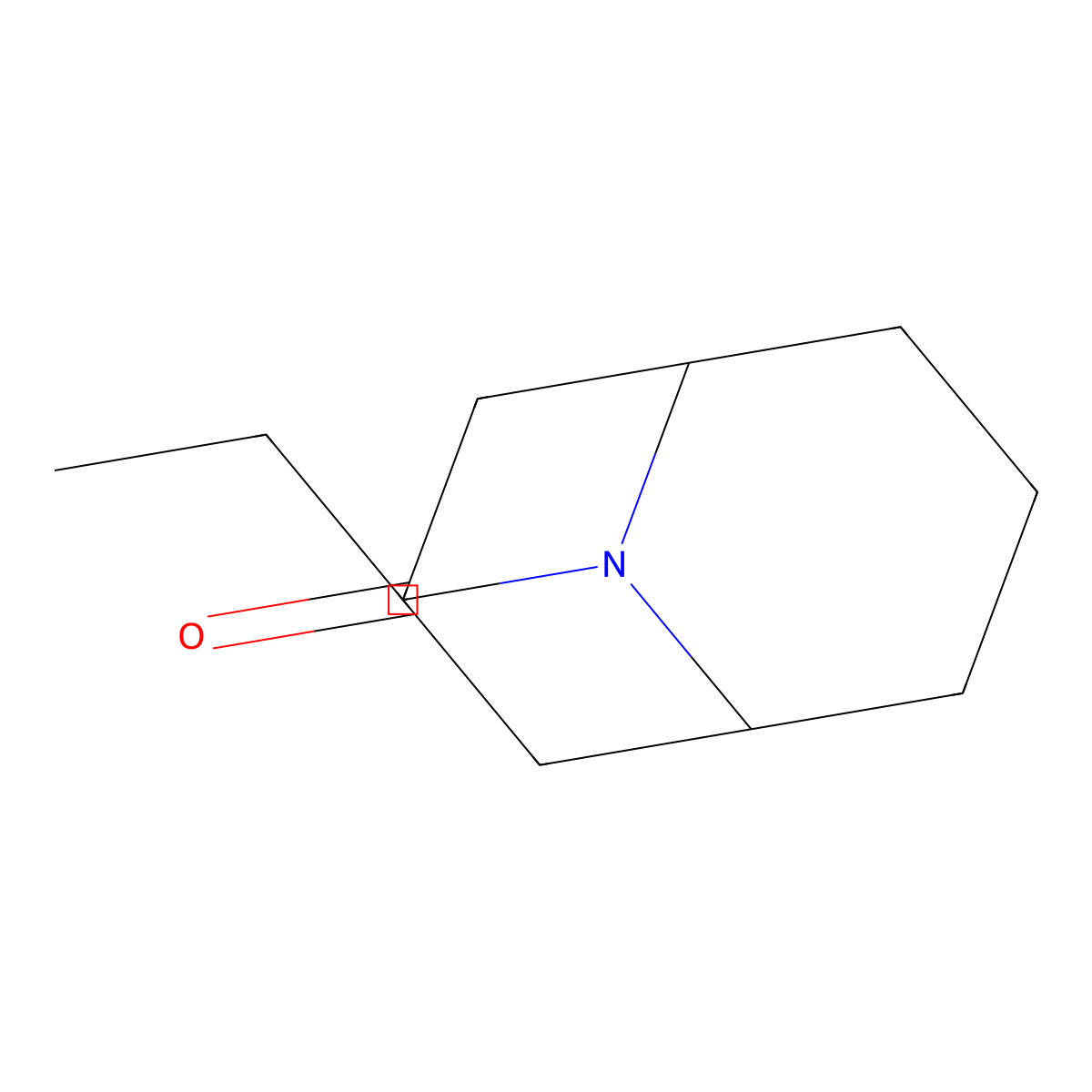 9-Propyl-9-azabicyclo[3.3.1]nonan-3-one molecular structure, CAS 60206-11-3