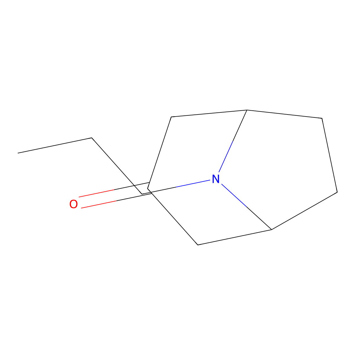 8-Propyl-8-azabicyclo[3.2.1]octan-3-one molecular structure, CAS 60206-30-6