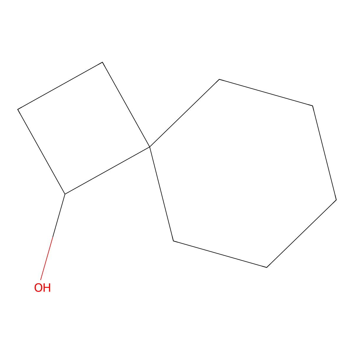 Spiro[3.5]nonan-1-OL molecular structure, CAS 60211-19-0