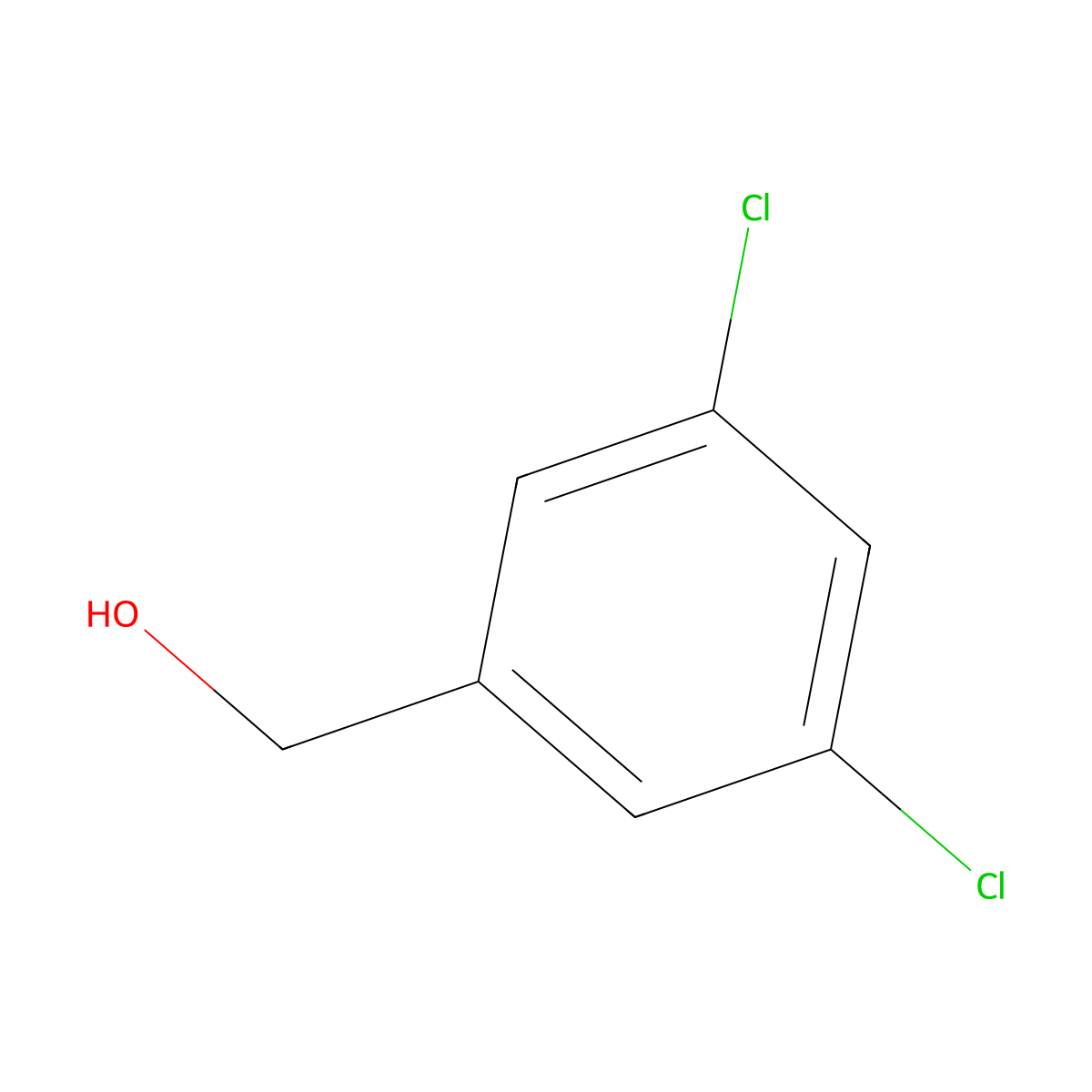 3,5-Dichlorobenzylic alcohol molecular structure, CAS 60211-57-6