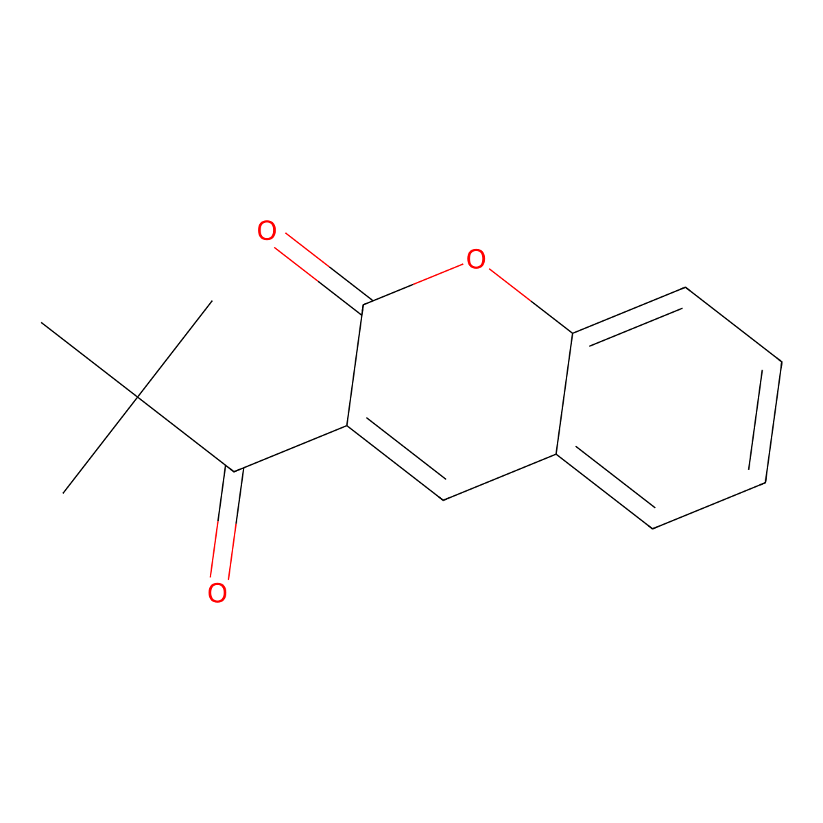 3-(2,2-Dimethylpropanoyl)chromen-2-one molecular structure, CAS 60211-71-4