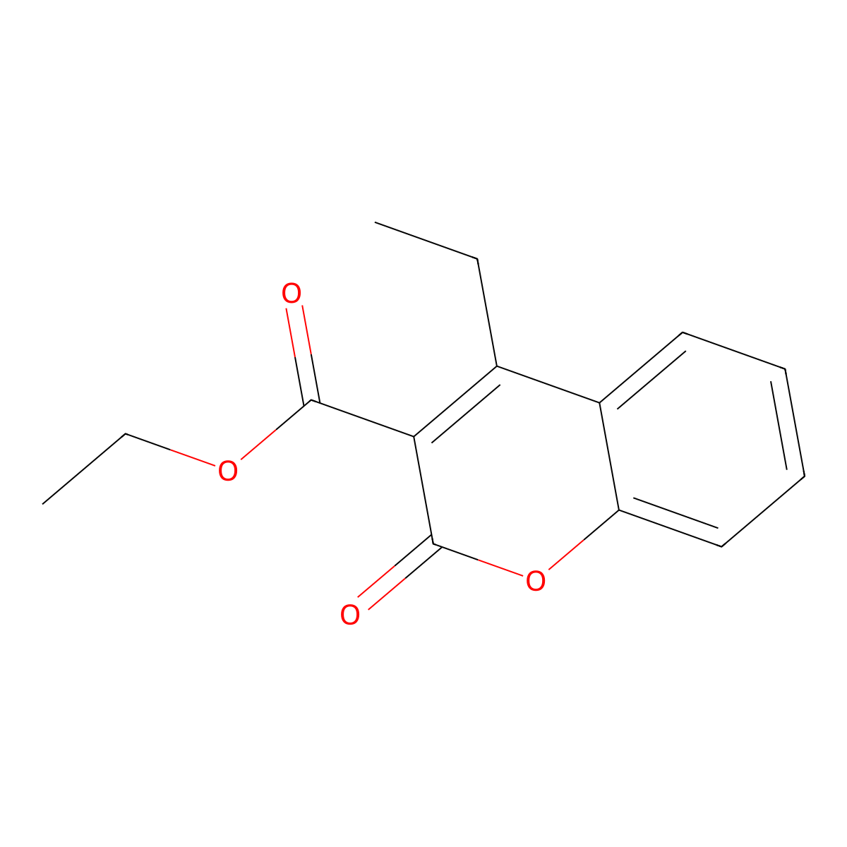 Ethyl 4-ethyl-2-oxo-2H-chromene-3-carboxylate molecular structure, CAS 60211-76-9