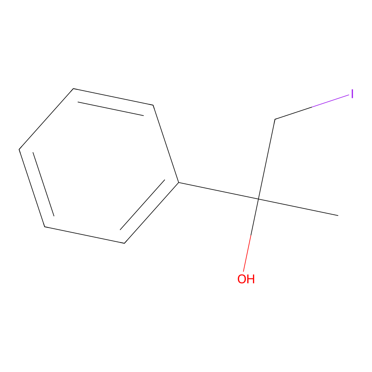 1-Iodo-2-phenylpropan-2-ol molecular structure, CAS 60212-12-6