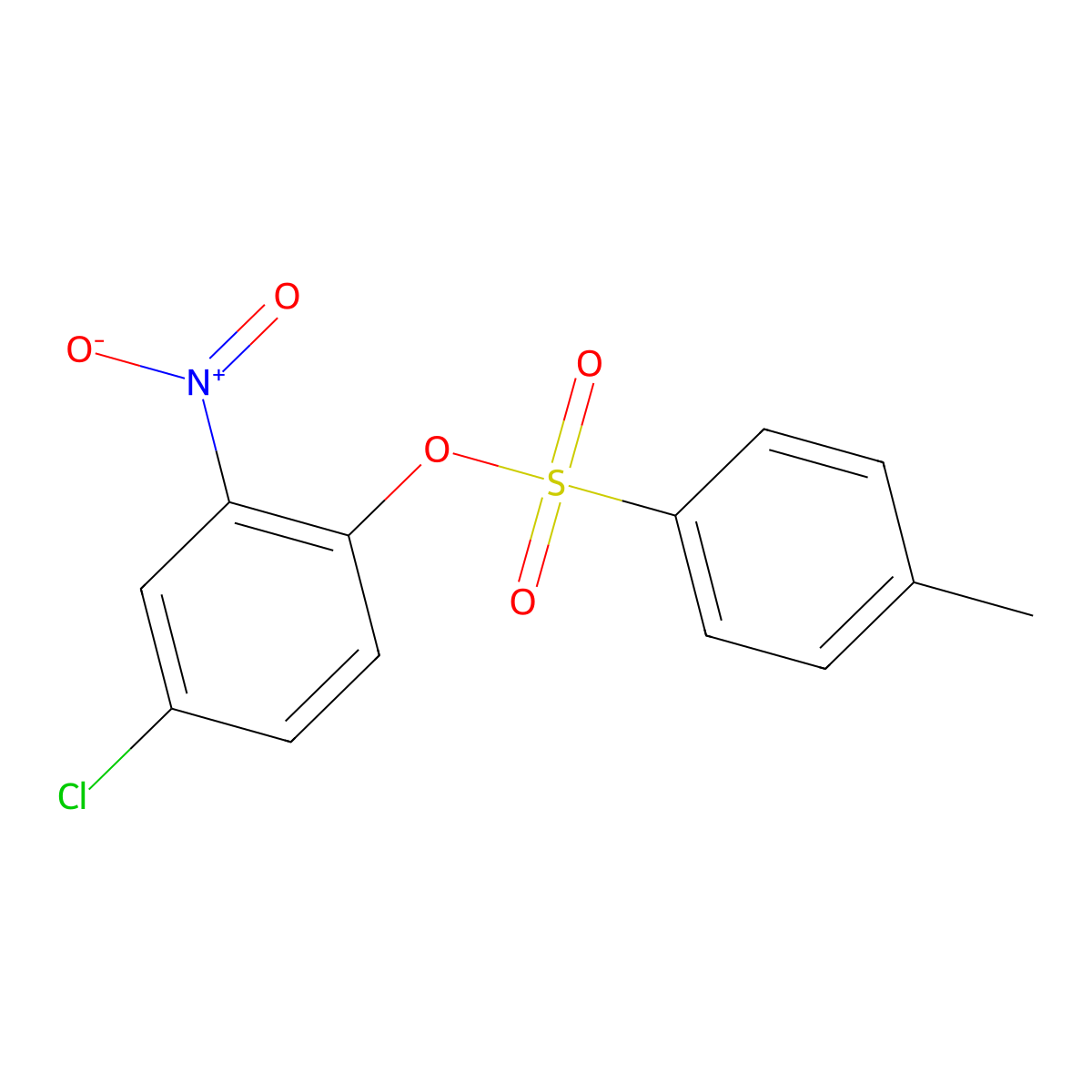 4-Chloro-2-nitrophenyl 4-methylbenzene-1-sulfonate molecular structure, CAS 60212-35-3
