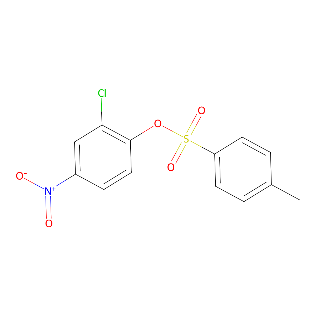 2-Chloro-4-nitrophenyl 4-methylbenzene-1-sulfonate molecular structure, CAS 60212-36-4