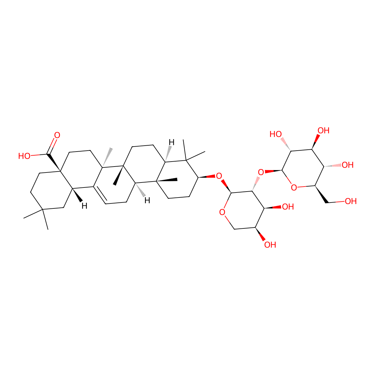 Saponin PE molecular structure, CAS 60213-69-6