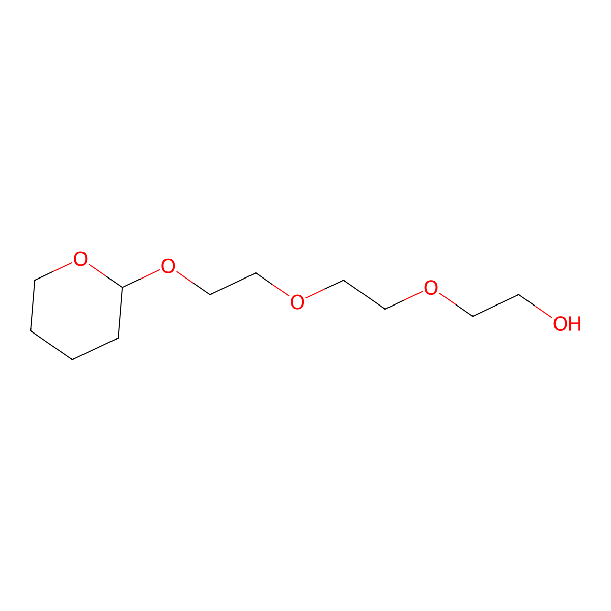 Thp-peg4 molecular structure, CAS 60221-37-6