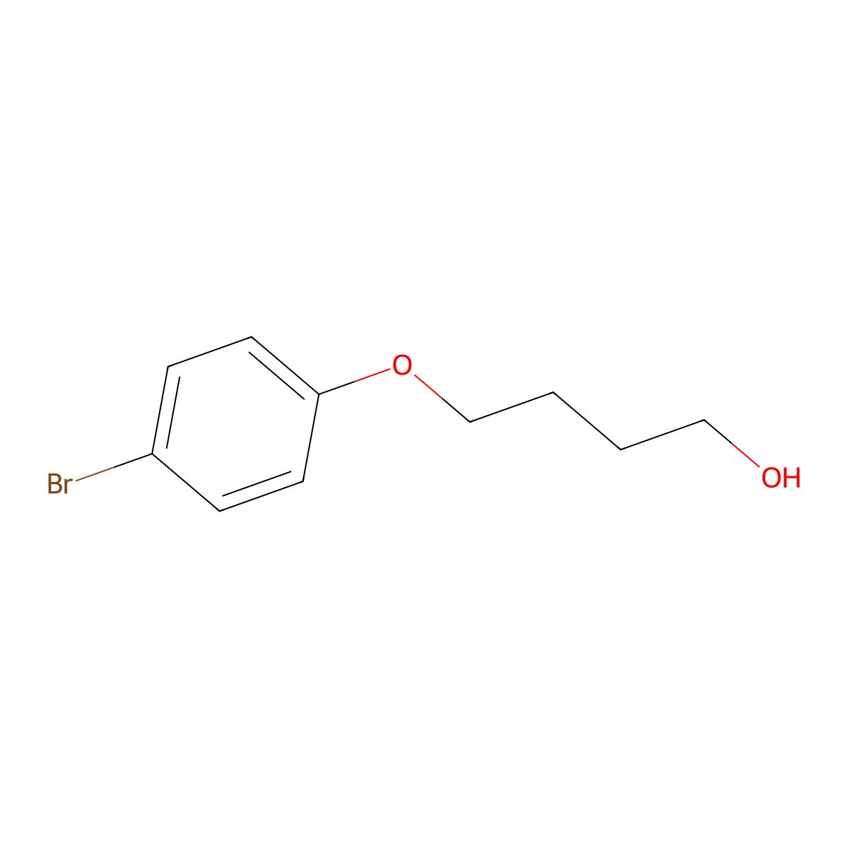 4-(4-Bromophenoxy)-1-butanol molecular structure, CAS 60222-62-0