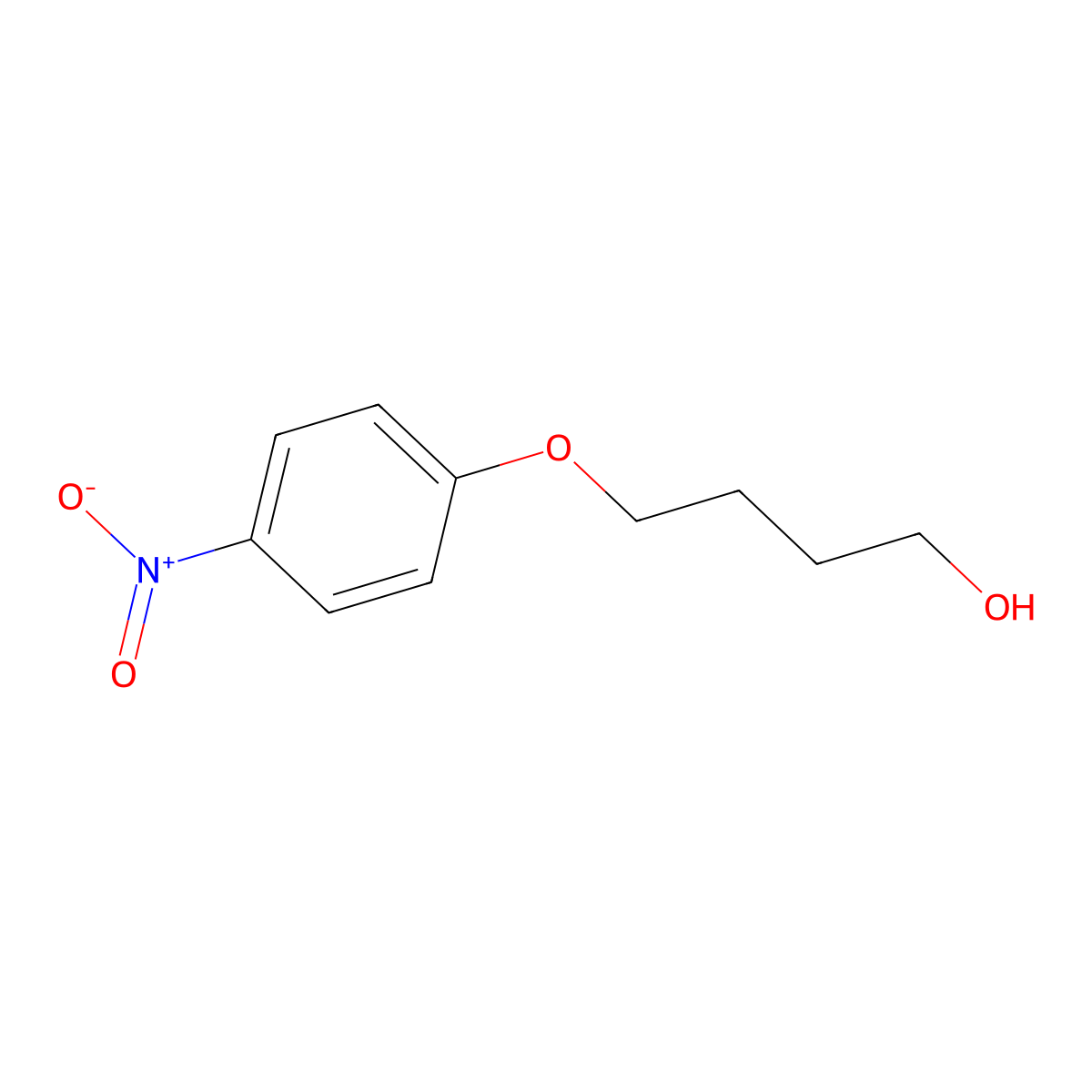 4-(4-Nitrophenoxy)butan-1-ol molecular structure, CAS 60222-69-7