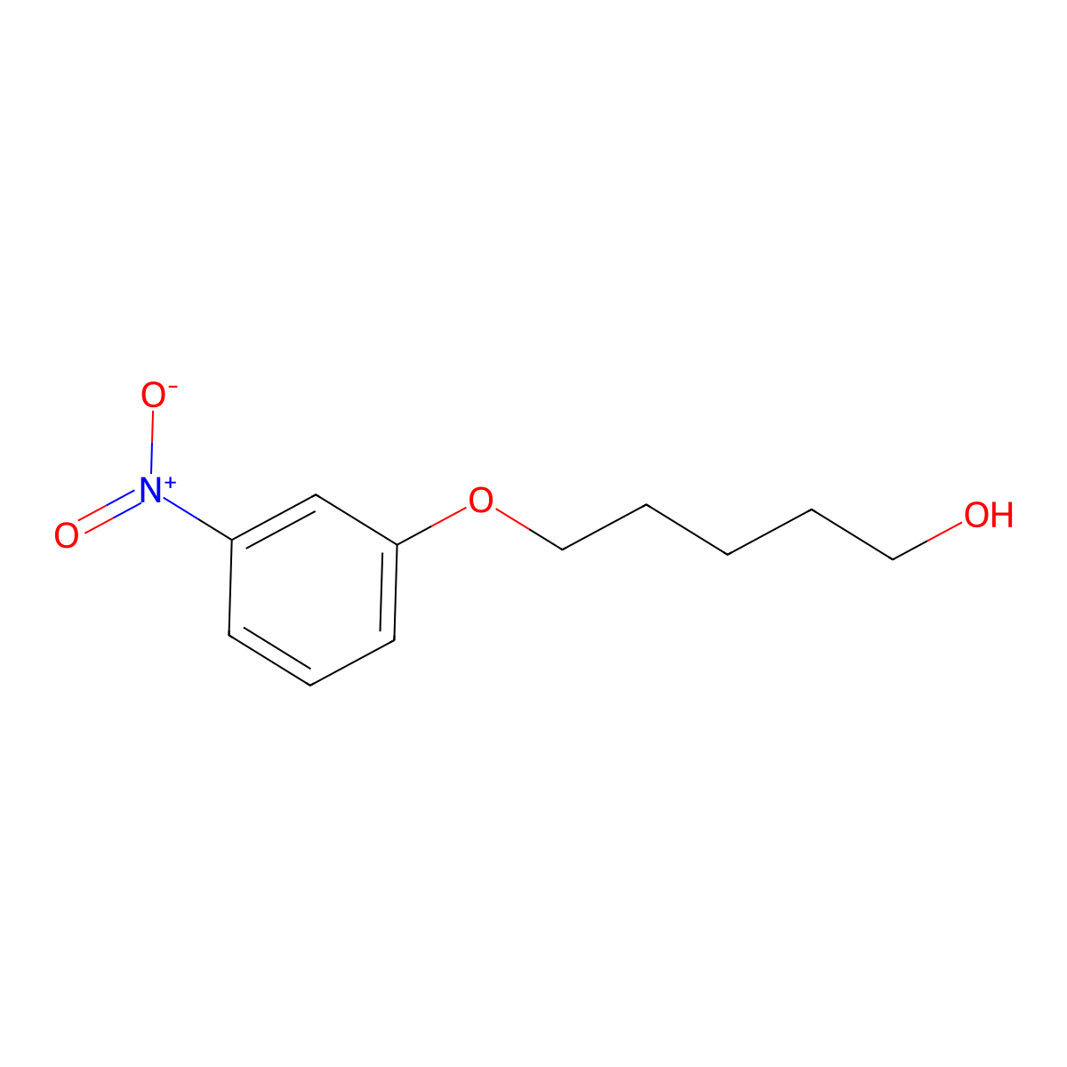 5-(3-Nitrophenoxy)pentan-1-ol molecular structure, CAS 60222-80-2