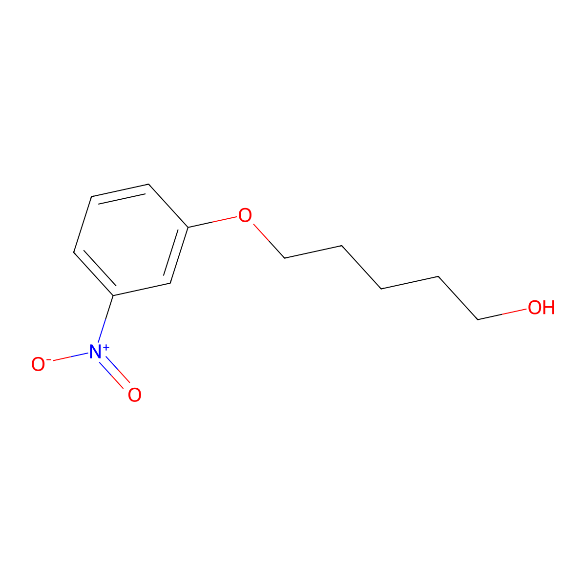 5-(3-Nitrophenoxy)pentan-1-ol molecular structure, CAS 60222-80-2