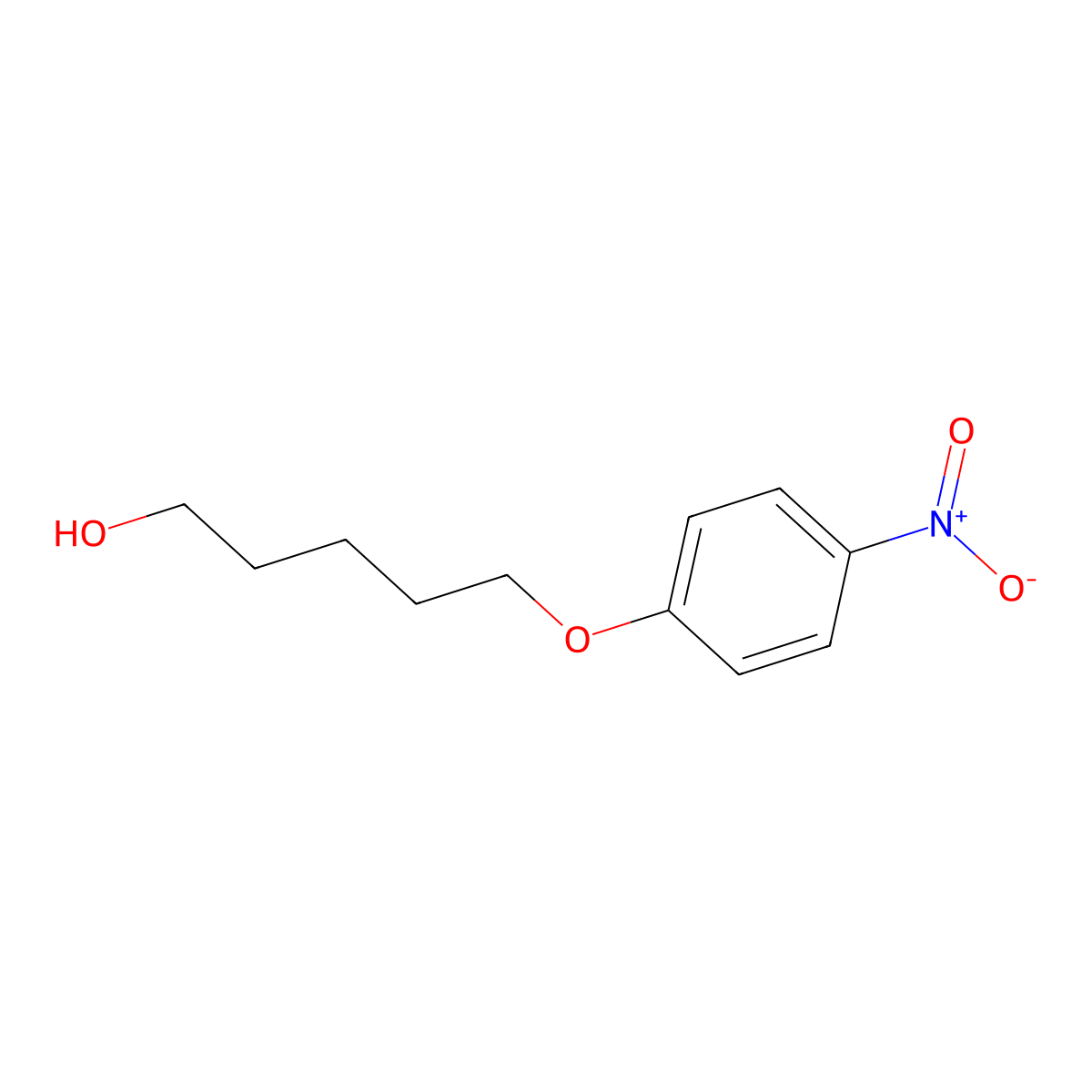5-(4-Nitrophenoxy)pentan-1-ol molecular structure, CAS 60222-81-3