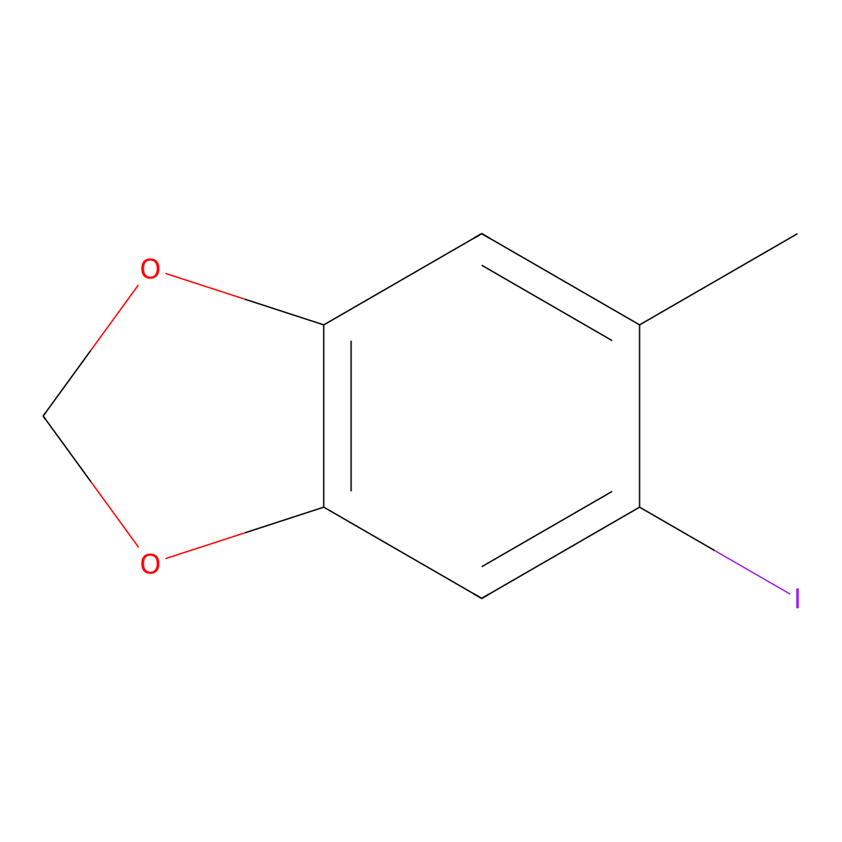 5-Iodo-6-methylbenzo[d][1,3]dioxole molecular structure, CAS 60229-63-2