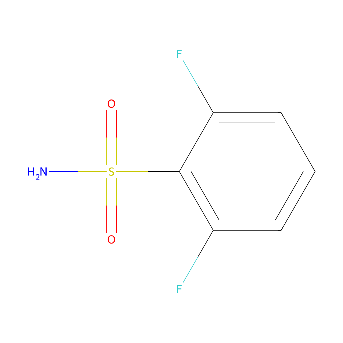 2,6-Difluorobenzenesulfonamide molecular structure, CAS 60230-37-7