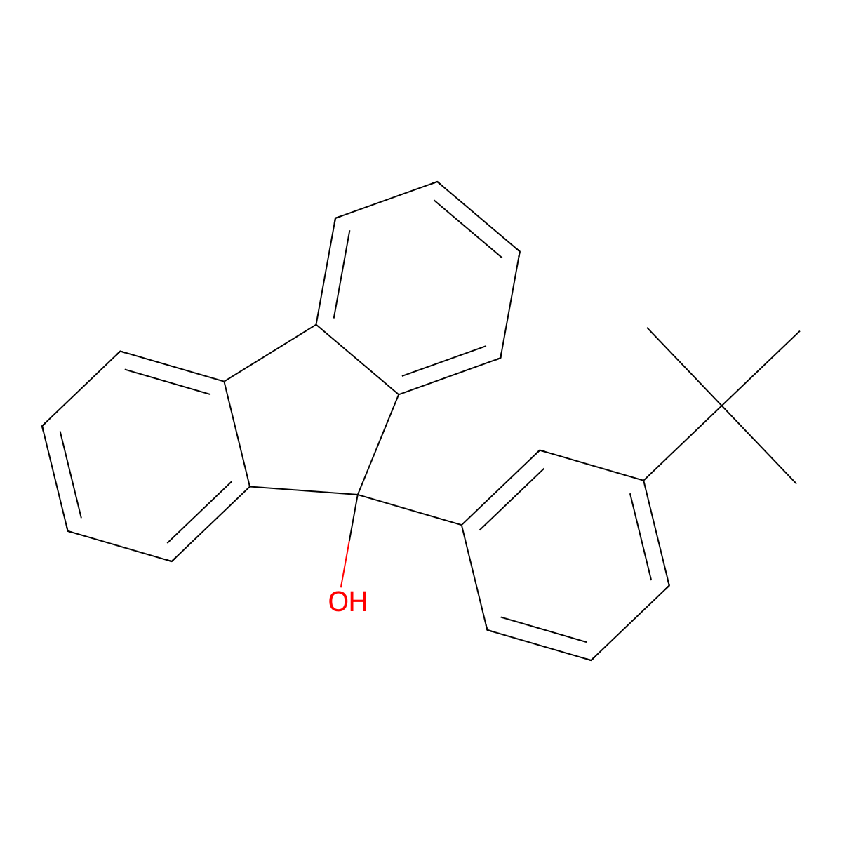 9-(3-Tert-butylphenyl)-9H-fluoren-9-OL molecular structure, CAS 602306-97-8