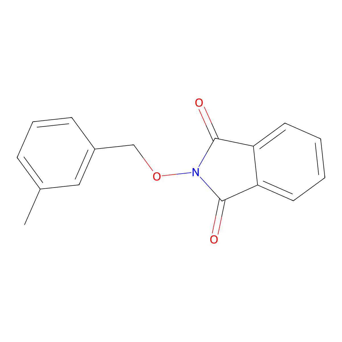 2-((3-Methylbenzyl)oxy)isoindoline-1,3-dione molecular structure, CAS 602314-41-0