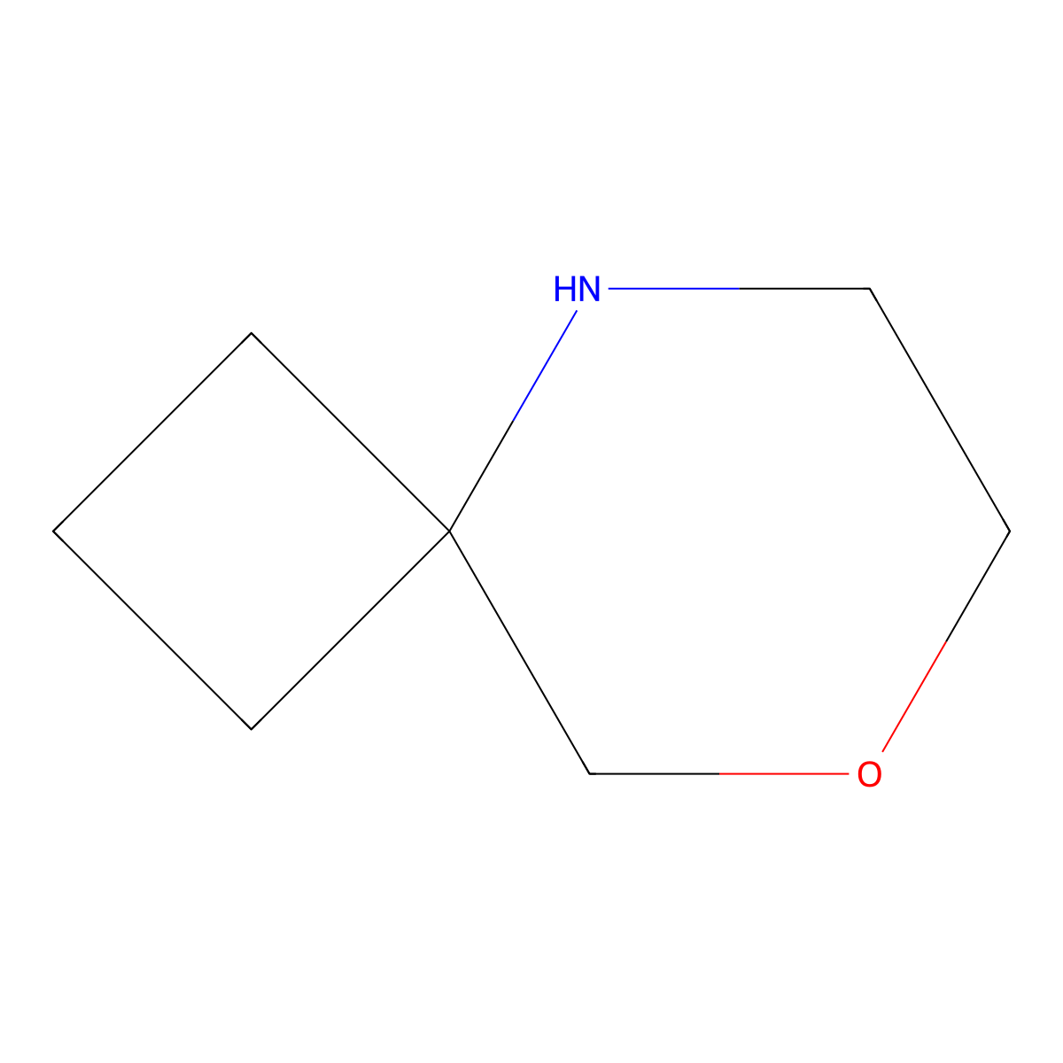 8-Oxa-5-azaspiro[3.5]nonane molecular structure, CAS 602326-48-7