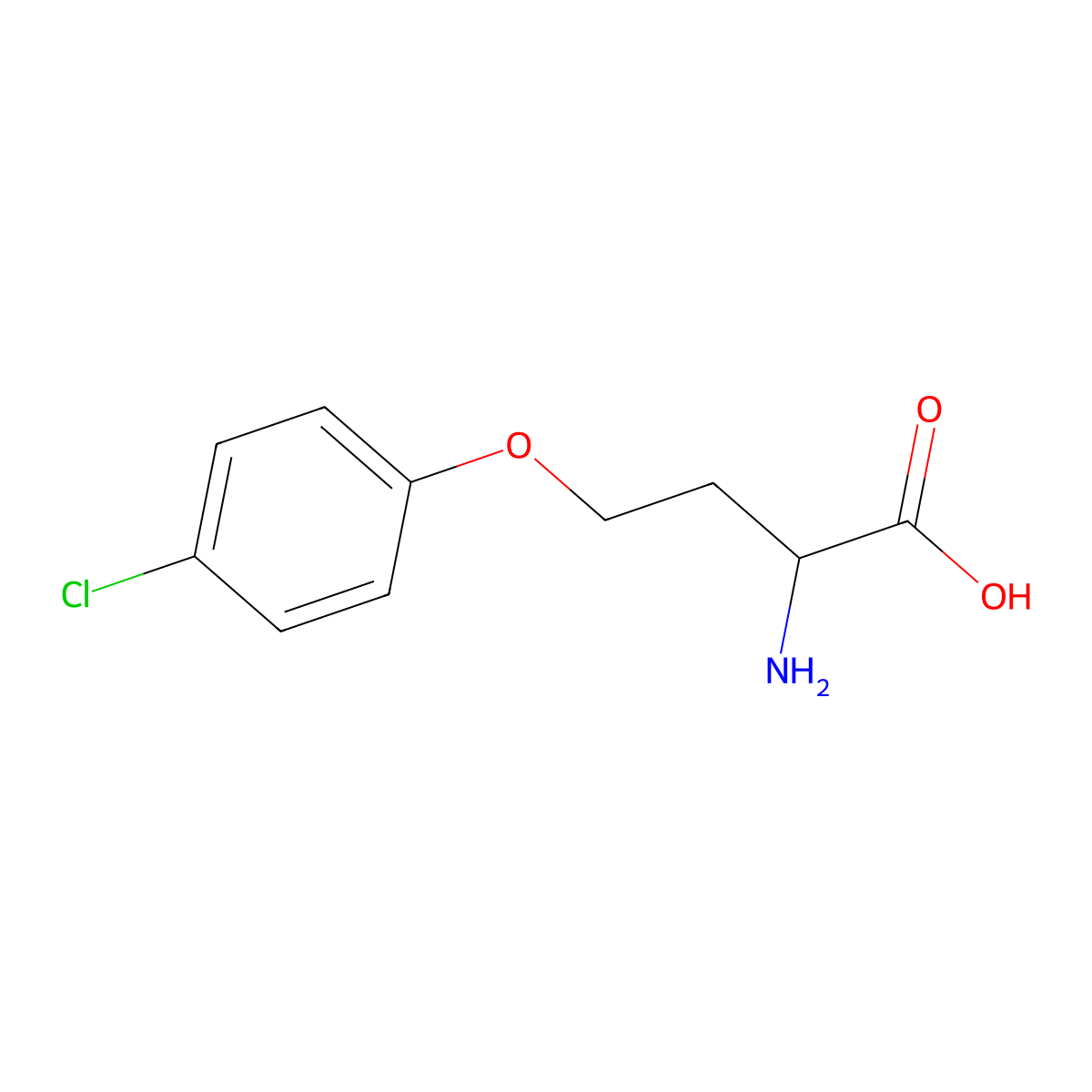O-(4-Chlorophenyl)-L-homoserine molecular structure, CAS 60233-03-6
