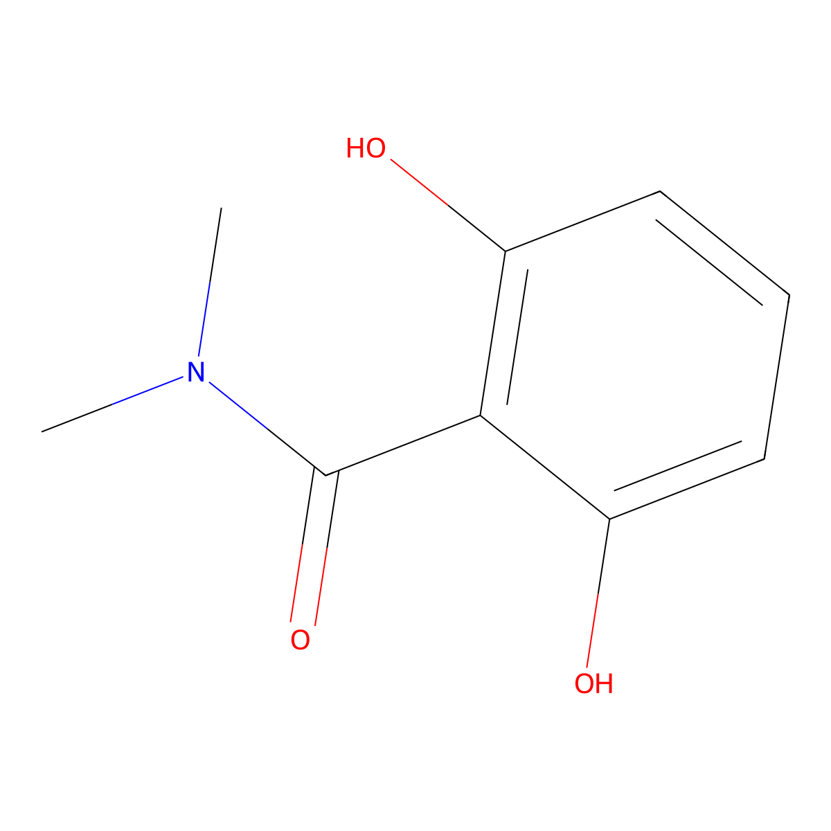 2,6-dihydroxy-N,N-dimethylbenzamide molecular structure, CAS 60237-95-8