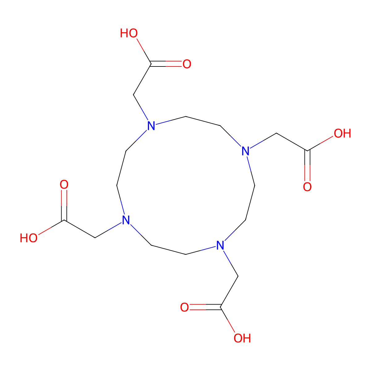 Dota molecular structure, CAS 60239-18-1