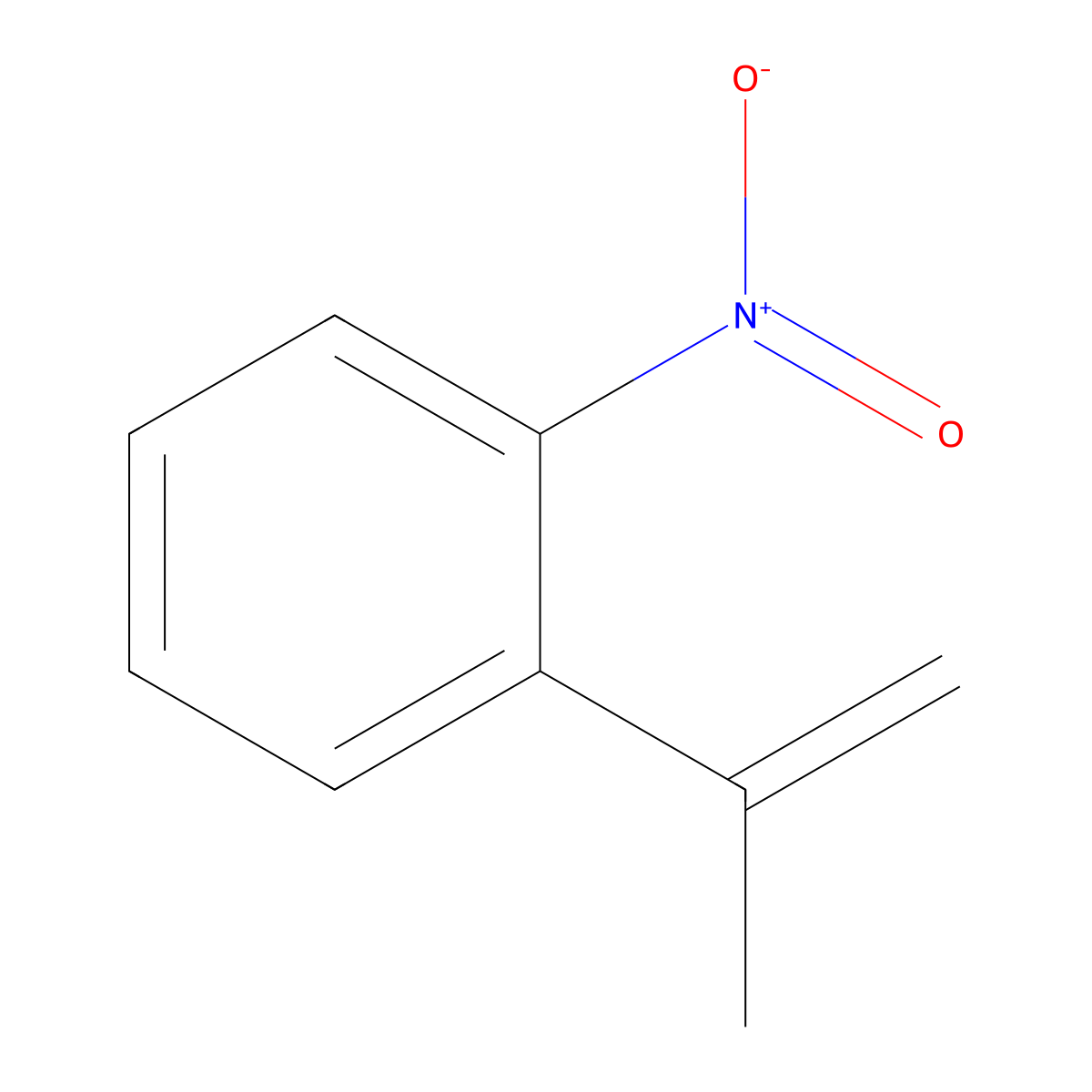 Benzene, 1-(1-methylethenyl)-2-nitro- molecular structure, CAS 60249-97-0
