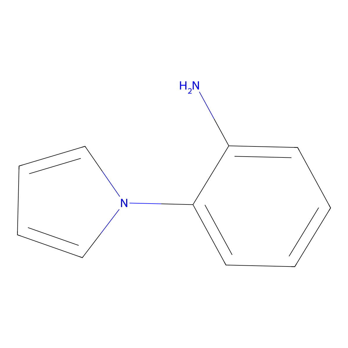 2-(1H-pyrrol-1-yl)aniline molecular structure, CAS 6025-60-1