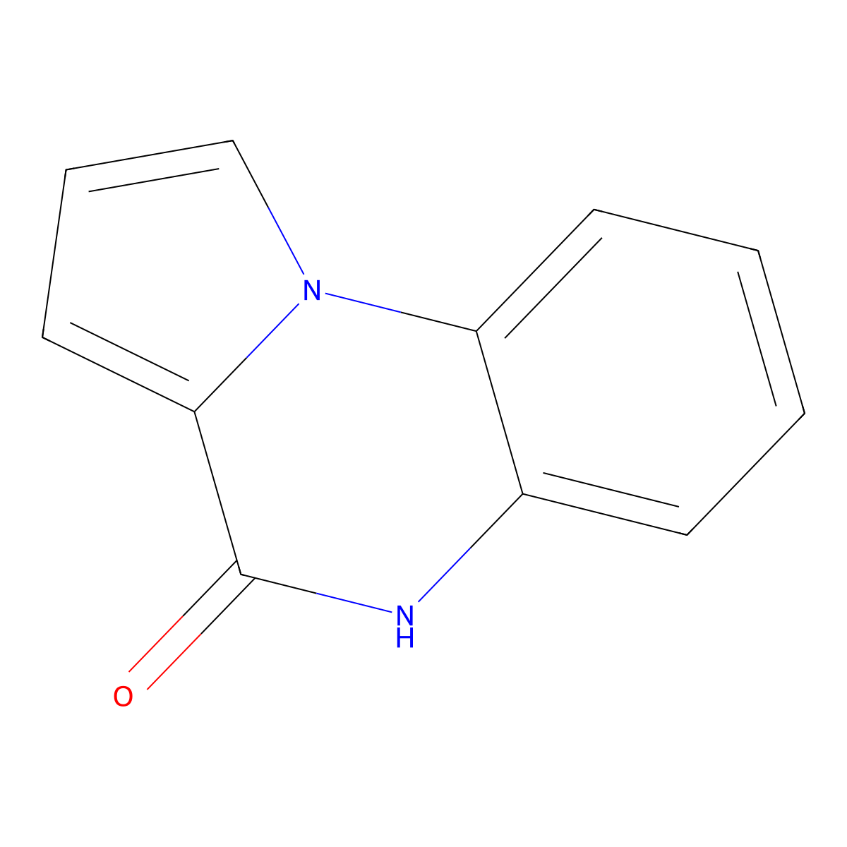 4H,5H-pyrrolo[1,2-a]quinoxalin-4-one molecular structure, CAS 6025-68-9