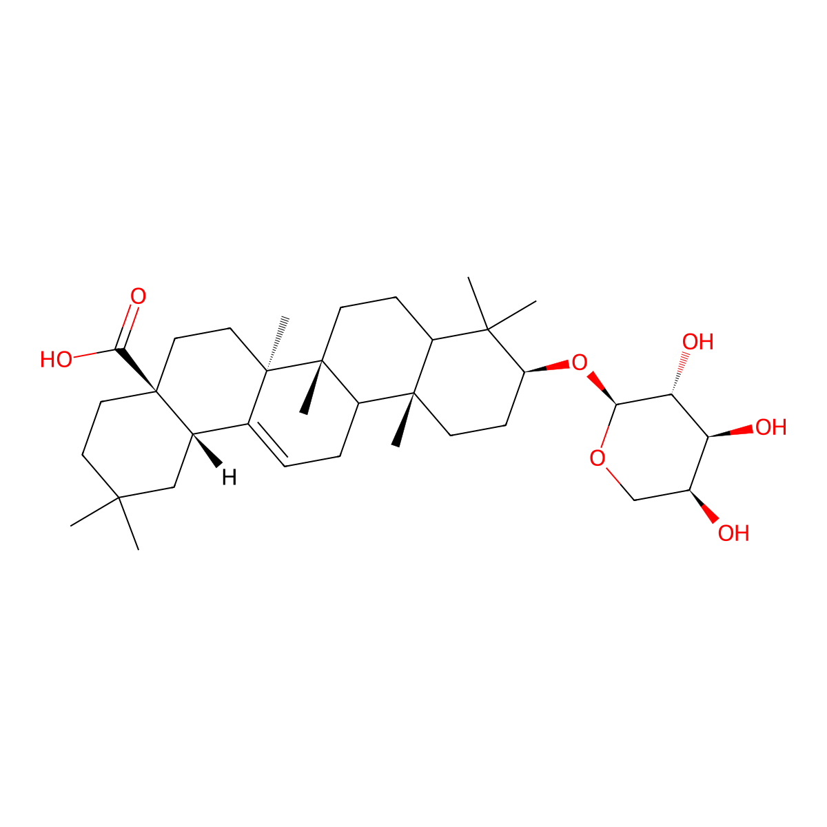 Fatsiaside A1 molecular structure, CAS 60252-11-1