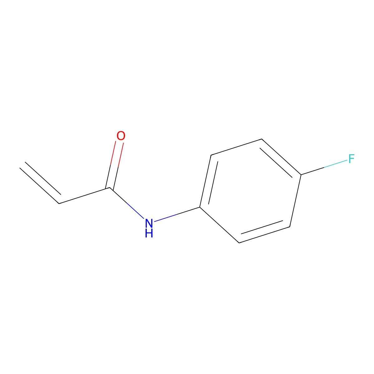 N-(4-fluorophenyl)prop-2-enamide molecular structure, CAS 60252-77-9