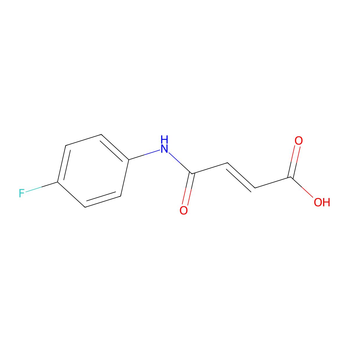 4'-Fluoromaleanilic acid molecular structure, CAS 60252-79-1