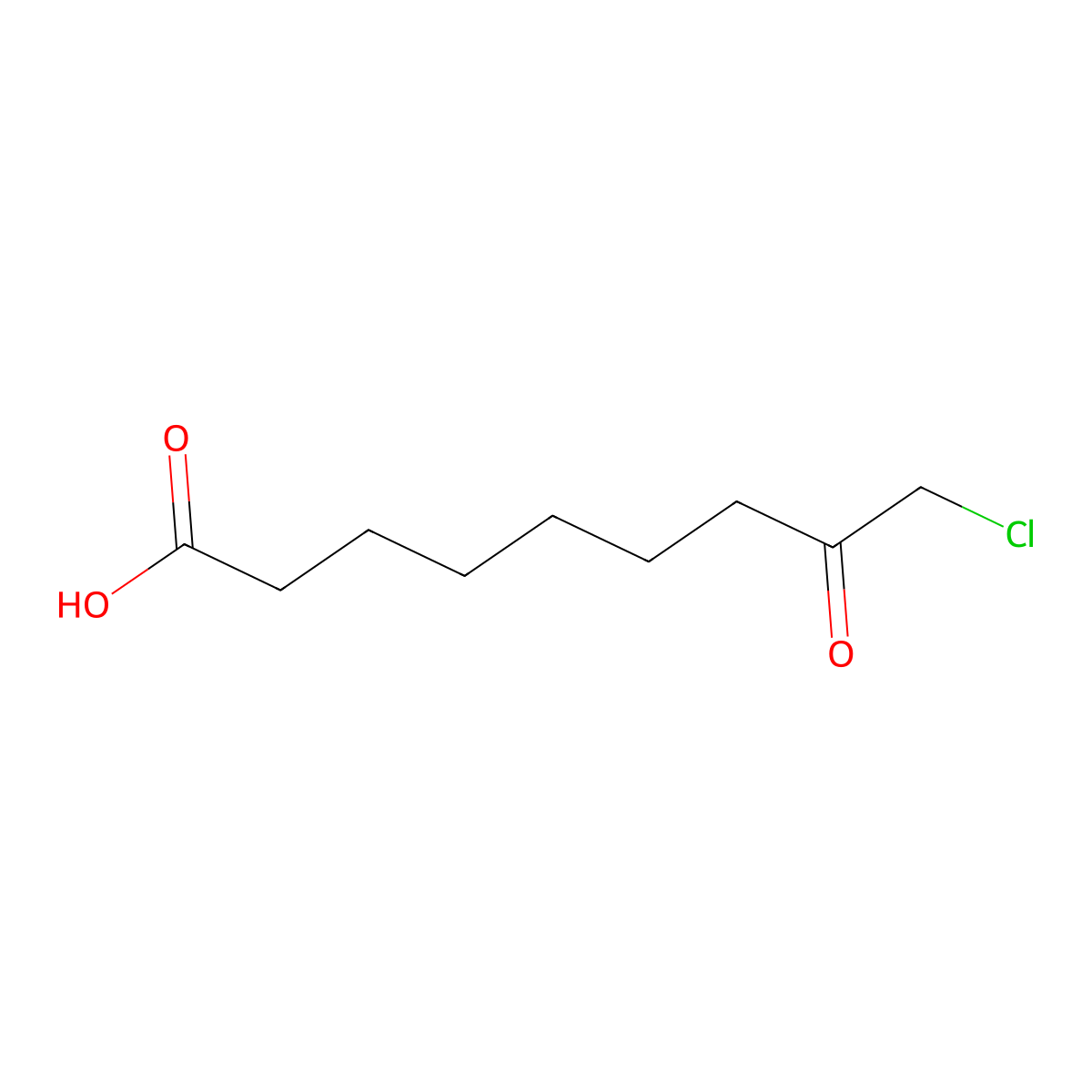 Nonanoic acid, 9-chloro-8-oxo- molecular structure, CAS 60254-73-1