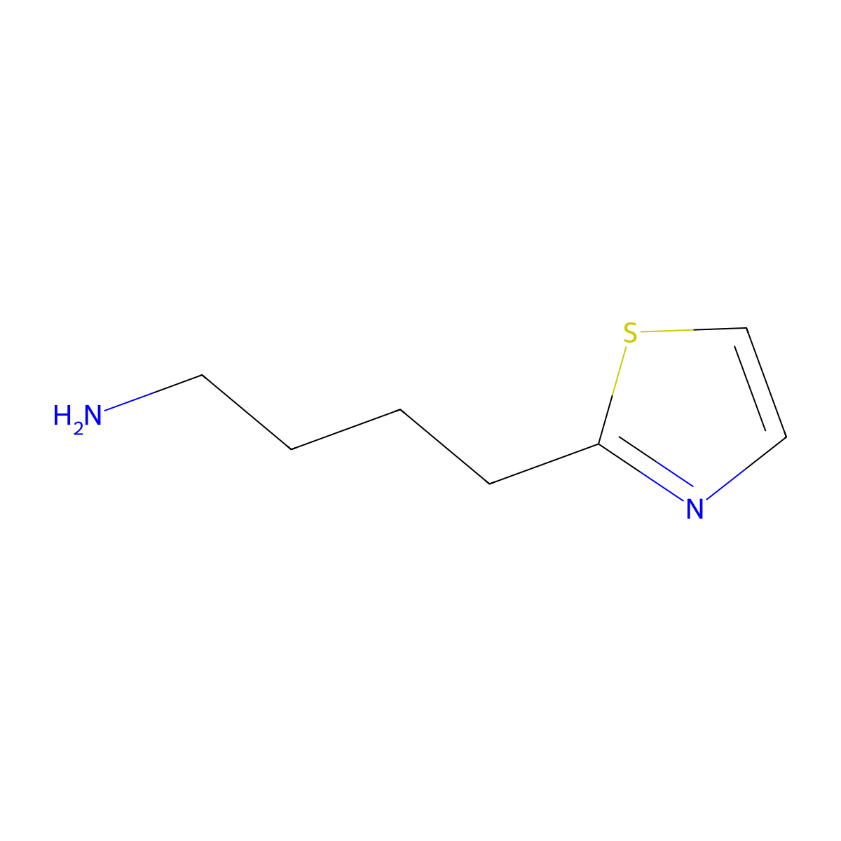 4-(1,3-Thiazol-2-yl)butan-1-amine molecular structure, CAS 60257-18-3