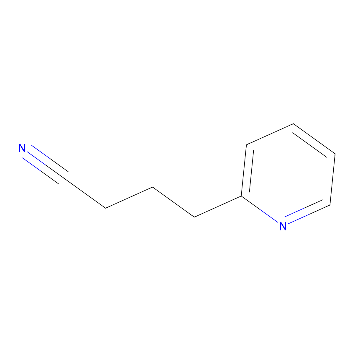 4-(Pyridin-2-yl)butanenitrile molecular structure, CAS 60257-19-4