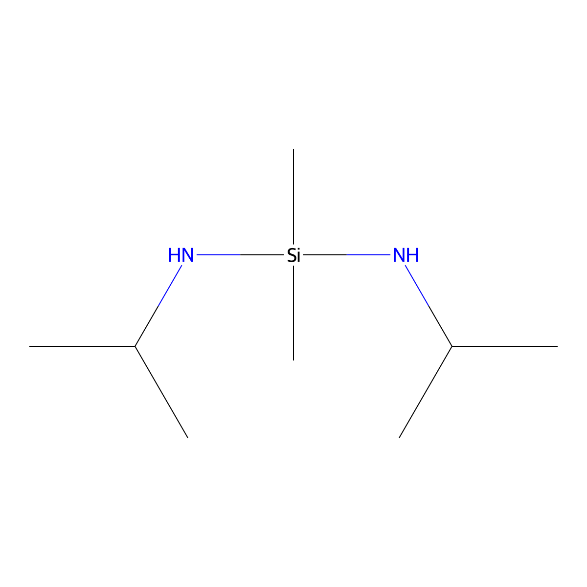 Silanediamine, 1,1-dimethyl-N,N'-bis(1-methylethyl)- molecular structure, CAS 6026-42-2