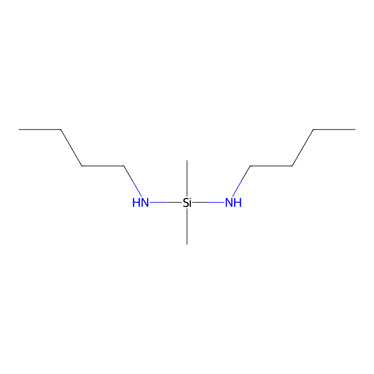 Silanediamine, N,N'-dibutyl-1,1-dimethyl- molecular structure, CAS 6026-43-3