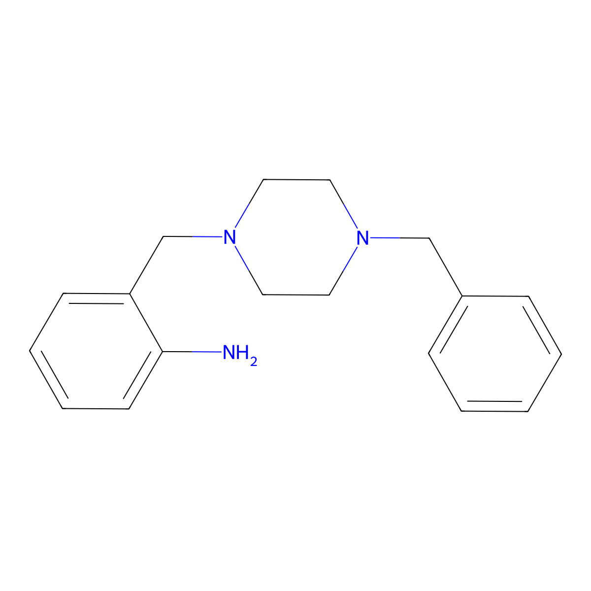 2-(4-Benzyl-piperazin-1-YL-methyl)aniline molecular structure, CAS 60261-53-2