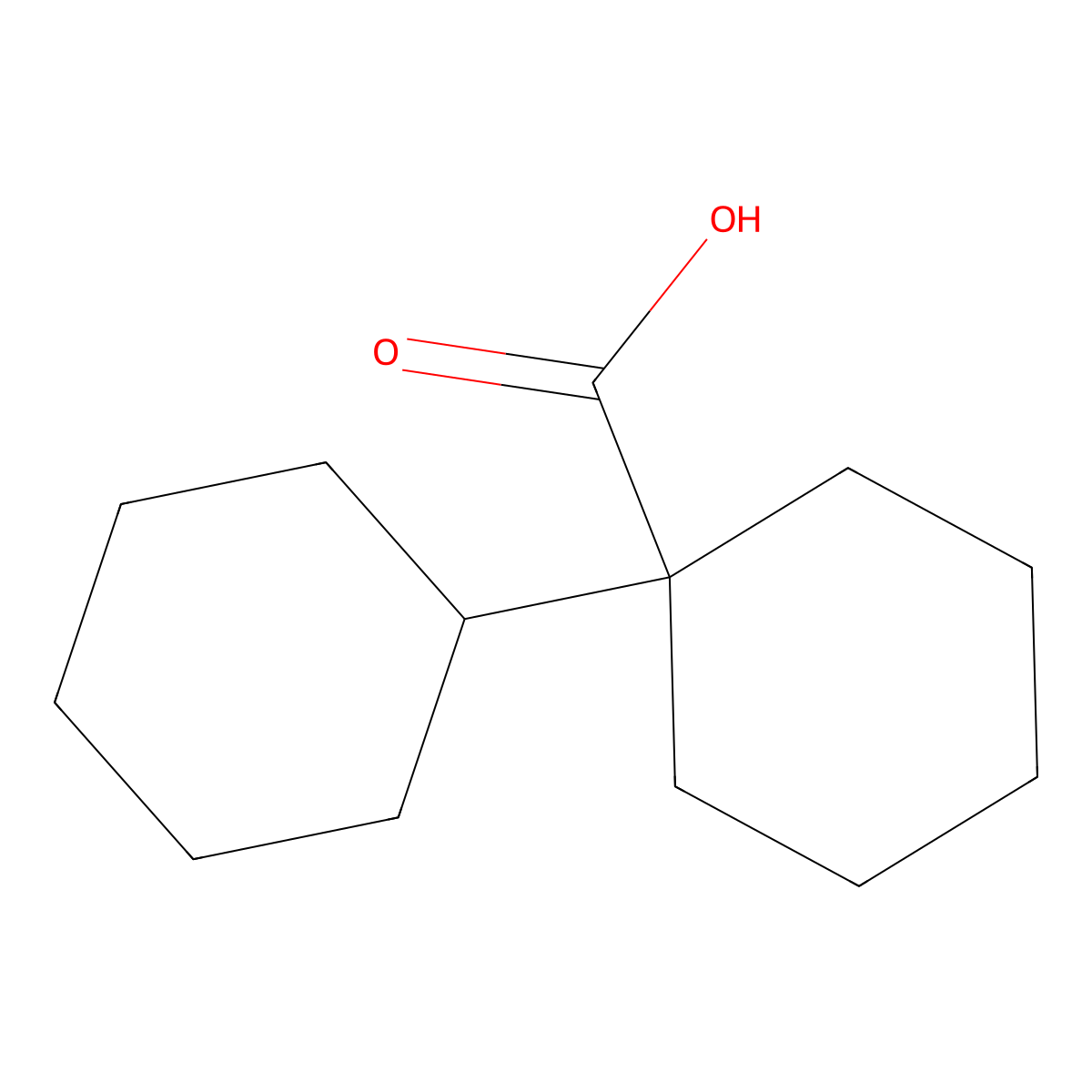 (1,1'-Bicyclohexyl)-1-carboxylic acid molecular structure, CAS 60263-54-9