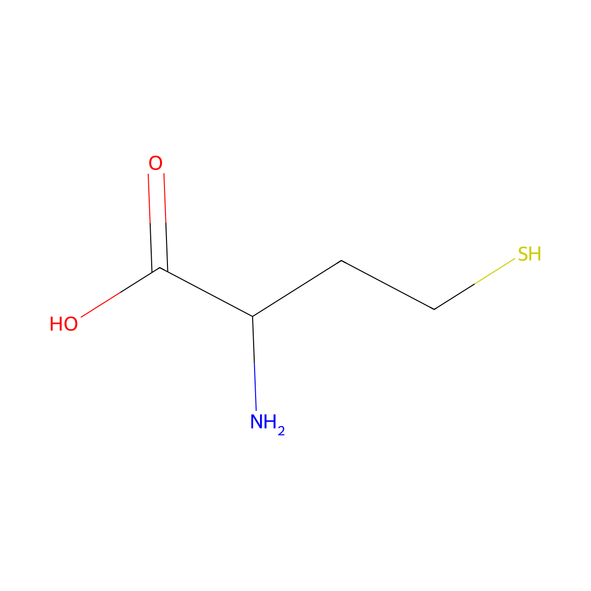 L-Homocysteine molecular structure, CAS 6027-13-0
