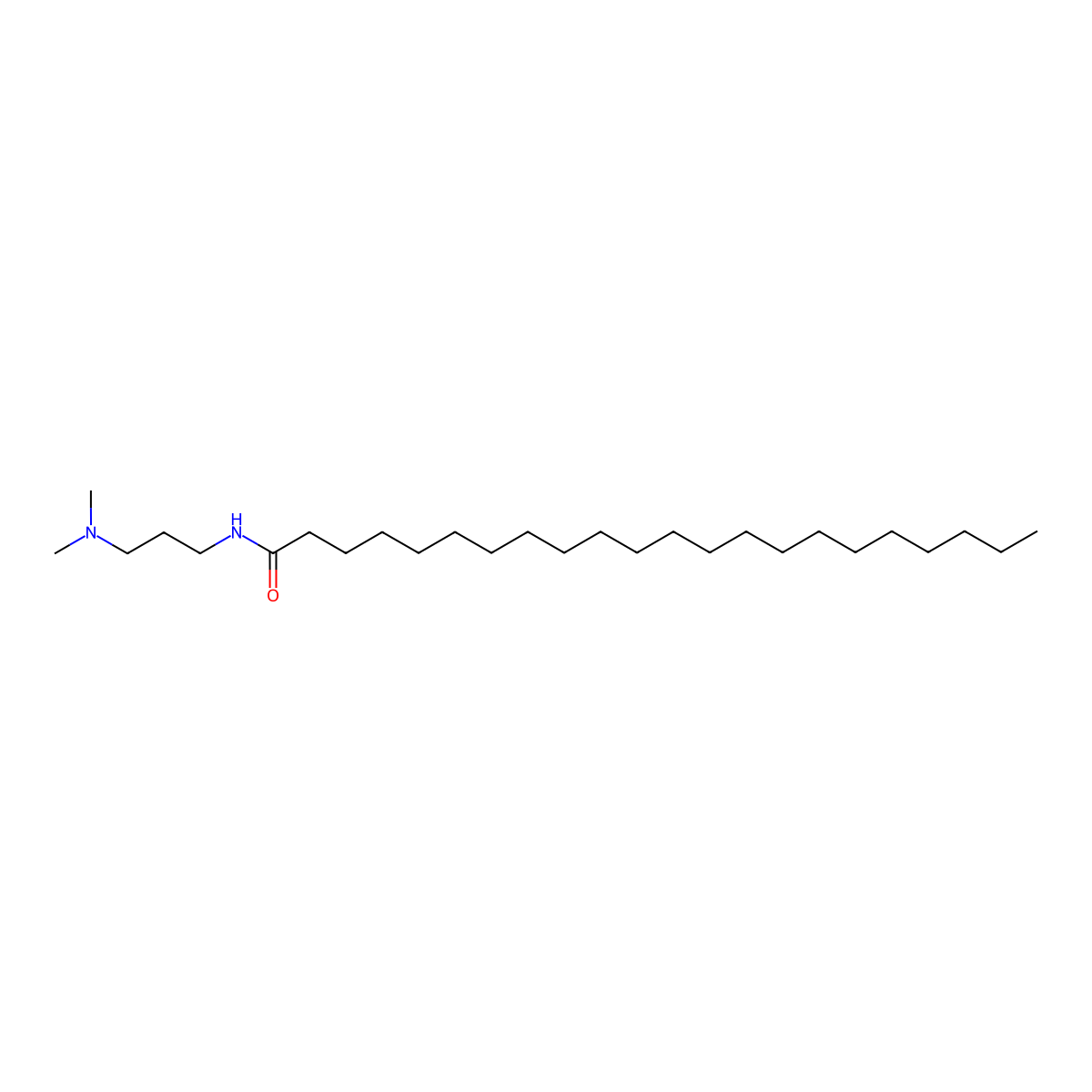 Behenic acid dimethylaminopropylamide molecular structure, CAS 60270-33-9